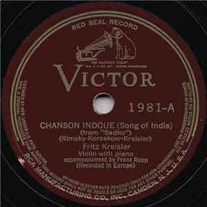 Fritz Kreisler - Chanson Indoue / Poupée Valsante download free