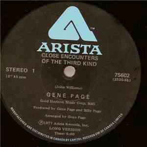Gene Page - Close Encounters Of The Third Kind download free