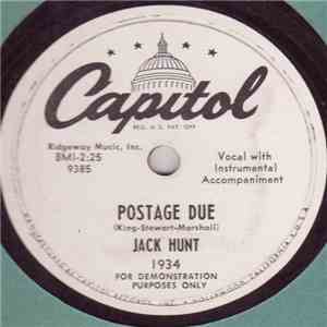 Jack Hunt  - Postage Due / All I Do Is Cry download free