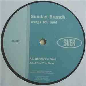 Sunday Brunch - Things You Said download free